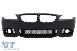 Front Bumper with Side Grilles suitable for BMW 5 Series F10 F11 LCI Sedan Touring (2015-2017) M-Tech Design - FBBMF10MTLCIDDS