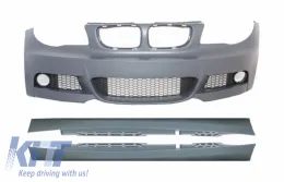 image-35-Front Bumper with Side Skirts suitable for BMW 1 Series E87 (2009-2012) M-tech M-Technik Design