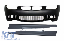 image-74-Front Bumper with Side Skirts suitable for BMW 3 Series E92 Coupe E93 Cabrio (2006-2009) M3 Look Without PDC and Projectors