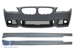 Front Bumper with Side Skirts suitable for BMW 5 Series F10 F11 (2011-2014) M-Technik Design