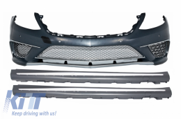 image-47-Front Bumper with Side Skirts suitable for Mercedes S-Class W222 (2013-06.2017) S65 Design