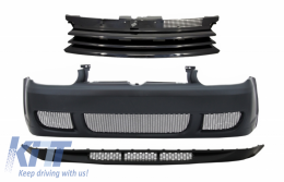 image-68-Front Bumper with Spoiler Lip and Central Grille suitable for VW Golf IV 4 MK4 (1998-2004) R32 Look !!!!!rog verificare potrivire parti intre ele!!!!