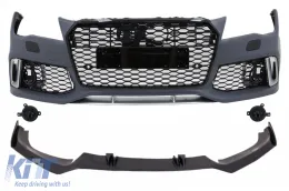 image-38-Front Bumper with Spoiler Lip Real Carbon suitable for Audi A7 4G Pre-Facelift (2010-2014) RS7 Design