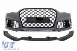 image-58-Front Bumper with Spoiler Lip suitable for Audi A6 C7 4G (2011-2015) RS6 Design