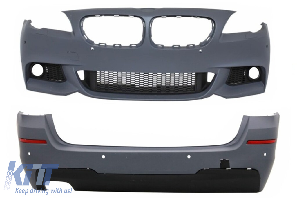 Első lökhárító ködlámpák nélkül hátsó lökhárítóval, BMW 5-ös sorozatú F11 Touring (2011+) M-Technik Design számára