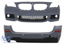Front Bumper Without Fog Lamps with Rear Bumper suitable for BMW 5 Series F11 Touring (2011-2014) M-Technik Design