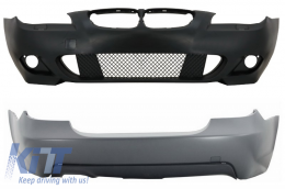 Front Bumper without Fog Lights and Rear Bumper with all PDC Versions suitable for BMW 5 Series E60 (2003-2010) M-Technik Design - COCBBME60MTWFMTP