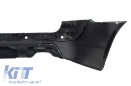 Front Bumper without Fog Lights and Rear Bumper with PDC 28mm suitable for BMW 5 Series E61 Touring 2003-2007 M-Technik Design-image-6027076