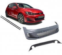 Front Bumper  suitable for VW Golf VII 7 2013-2016 GTI Design with Side Skirts and Rear Diffuser - COCBVWG7GTISSRD