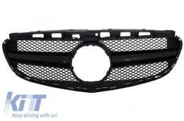 Front Central Grille suitable for MERCEDES Benz E Class W212 (2013-2016) E63 Black Edition - FGMBW212AB