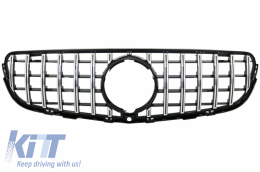 Front Central Grille suitable for MERCEDES GLC X253 C253 (2015-2018) GT R Panamericana Look - FGMBX253CWH