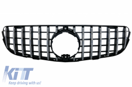 Front Central Grille suitable for Mercedes GLC X253 C253 (2015-2018) GT R Panamericana Look Chrome - FGMBX253CWHCN