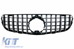 Front Central Grille suitable for Mercedes GLC X253 C253 (2015-2018) GT R Panamericana Look Chrome