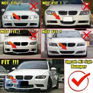 Front Central Mesh suitable for BMW 3 E90 / E91 04-08 / E92 / E93 06-09 Equipped With Aftermarket M3 Bumper 1 Piece-image-6301172