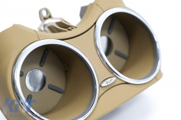 Front Dual Cup Holder suitable for Mercedes CLS C219 W219 (2003-2010) Beige-image-6085140