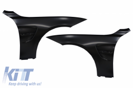 Front Fenders suitable for BMW 4 Series F32 F33 F36 (2013-02.2017) Coupe Cabrio Gran Coupe M4 Design Black Intake