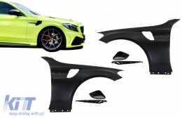 Front Fenders suitable for Mercedes C-Class W205 S205 C205 A205 (2014-2020) GT Look-image-6070419