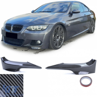 Front flaps spoiler splitter carbon look suitable for 3 Series BMW E92 E93 2006-2010