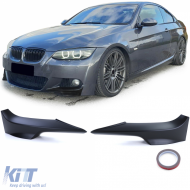 image-51-Front flaps spoiler splitter matte black fits BMW 3 Series E92 E93 06-10