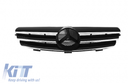 Front Grill suitable for MERCEDES CLK W209 (2002-2009) Sport CL Look 3 Bars - FGMBW209CLB