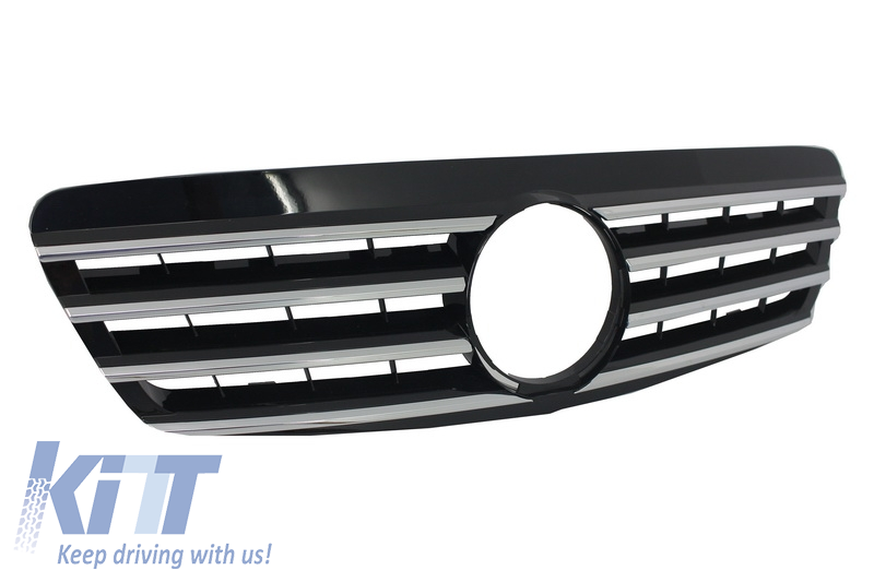 w220 98-02 Calandre sport Barbecue Grille Grill Chrome adapté Pour Mercedes S-améliorée
