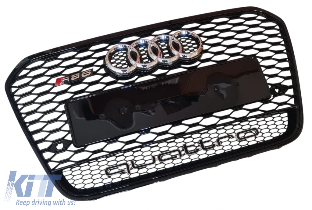 Front Grille RS6 Quattro Style suitable for Audi A6 C7 2013 - 2016!