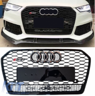 Front Grille RS6 Quattro Style suitable for Audi A6 C7.5 2016 - 2018!