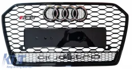 Front Grille RS6 Quattro Style suitable for Audi A6 C7.5 2016 - 2018!-image-6326330