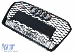 Front Grille RS6 Quattro Style suitable for Audi A6 C7.5 2016 - 2018!-image-6326331