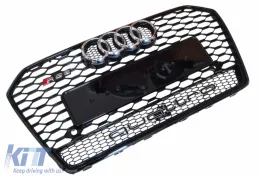 Front Grille RS6 Quattro Style suitable for Audi A6 C7.5 2016 - 2018!-image-6326332