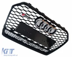 Front Grille RS6 Quattro Style suitable for Audi A6 C7.5 2016 - 2018!-image-6326334