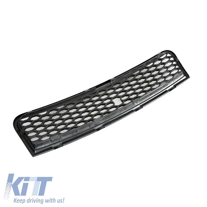 Front Grille suitable for Audi A4 B6 8E 00-04 RS-Look Badgeless Glossy Black Mat 1Pc