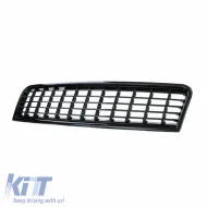 Front Grille suitable for Audi A4 B6 8E 00-04 Badgeless Black Mat 1Pc-image-6325472