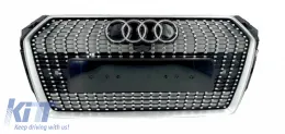 Front Grille suitable for Audi A4 B9 2016 - 2019 Diamond Design!-image-6326360