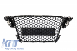 Front Grille suitable for Audi A5 8T (2008-2011) RS5 Design Badgeless Piano Black-image-6028509