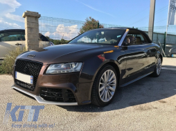 Front Grille suitable for Audi A5 8T (2008-2011) RS5 Design Badgeless Piano Black-image-6032547