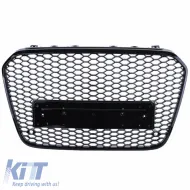 Front Grille suitable for Audi A6 4G C7 11-15 RS6 Look Honeycomb Glossy Black 1pc-image-6301811