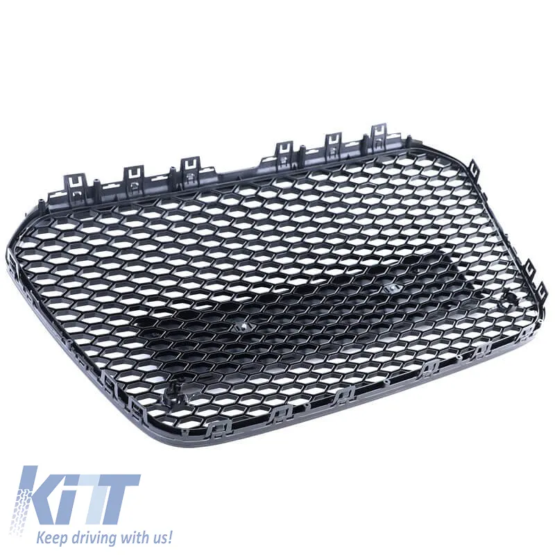 Front Grille suitable for Audi A6 4G C7 11-15 RS6 Look Honeycomb Glossy Black 1pc