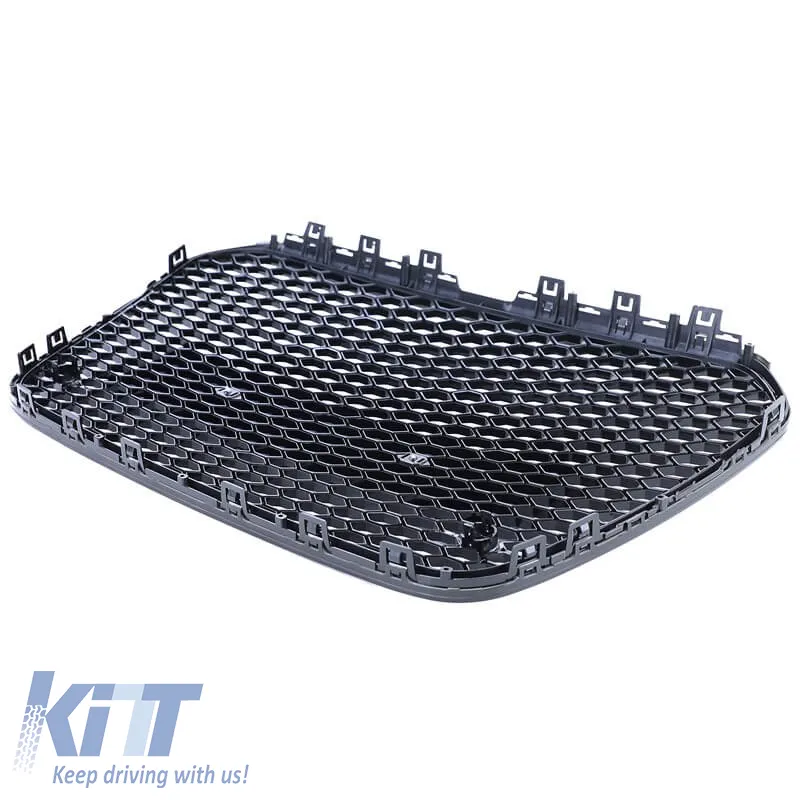 Front Grille suitable for Audi A6 4G C7 11-15 RS6 Look Honeycomb Glossy Black 1pc