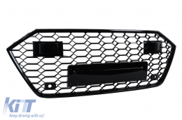 Front Grille suitable for Audi A7 4K8 (2018-) RS Design Piano Black-image-6266258