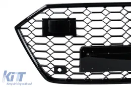 Front Grille suitable for Audi A7 4K8 (2018-) RS Design Piano Black-image-6266260