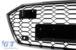 Front Grille suitable for Audi A7 4K8 (2018-) RS Design Chrome-image-6266290