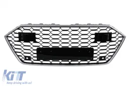 image-66-Front Grille suitable for Audi A7 4K8 (2018-) RS Design Silver