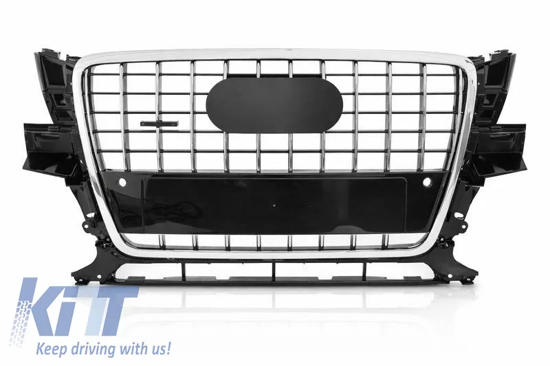 Front Grille suitable for Audi Q5 8R 08-12 SQ5 Look Chrome / Black 1Pc