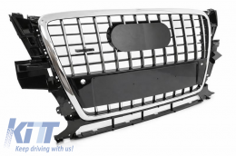 Front Grille suitable for Audi Q5 8R 08-12 SQ5 Look Chrome / Black 1Pc