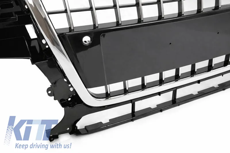 Front Grille suitable for Audi Q5 8R 08-12 SQ5 Look Chrome / Black 1Pc