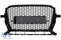 Front Grille suitable for Audi Q5 8R Facelift (2012-2015) Piano Black - FGAUQ58RSQ5B