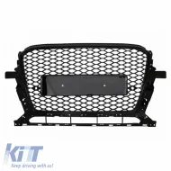 Front Grille suitable for Audi Q5 8R Facelift 12-15 RSQ5 Look Honeycomb Gloss Black 1Pc-image-6311448