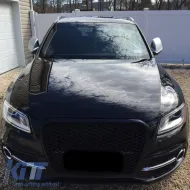 Front Grille suitable for Audi Q5 8R Facelift 12-15 RSQ5 Look Honeycomb Gloss Black 1Pc-image-6312323