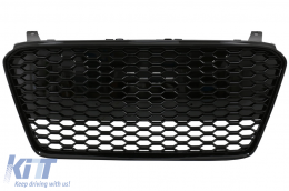 Front Grille suitable for Audi R8 42 1st Generation Facelift (2013-2015) RS Design Glossy Black - FGAUR8FWOBB